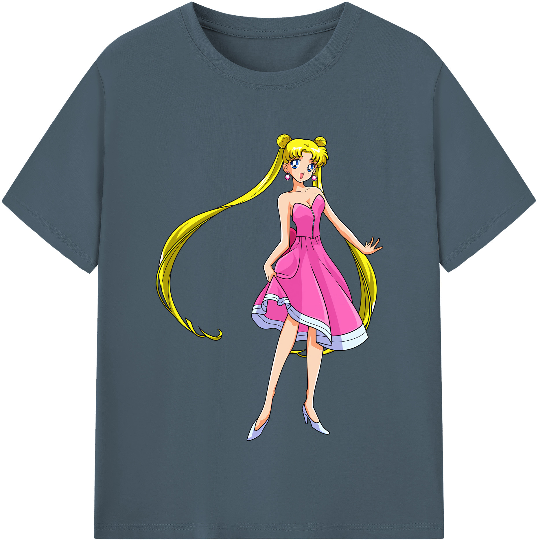 （画像用） 美少女戦士セーラームーン 愛野 美奈子 あいの みなこ Sailor Moon Aino Minako 綿100％半袖Tシャツ（フロントプリント）